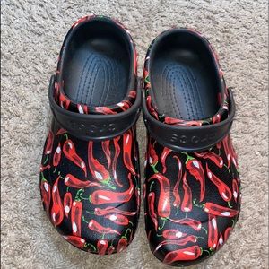 Chili pepper crocs